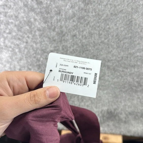 NWT Belle Sky Long Sleeve Cold Shoulder Purple Blouse Top Womens Size M Ruffles - Picture 10 of 11